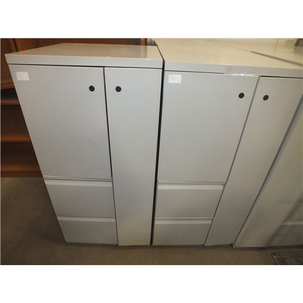 2 Metal Storage Cabinets