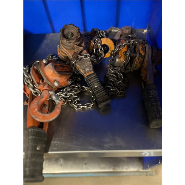 Three 3/4 Ton Come a longs