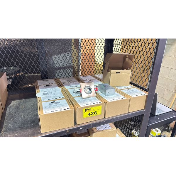 17 BOXES OF 3" 8W RECESSED MOUDE LED GIMBAL LIGHT 3000K