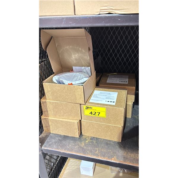 9 BOXES OF 6" 12W 4000K INDIRECT PANEL LIGHT