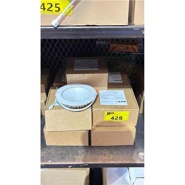 9 BOXES OF 6" 12W 4000K INDIRECT PANEL LIGHT