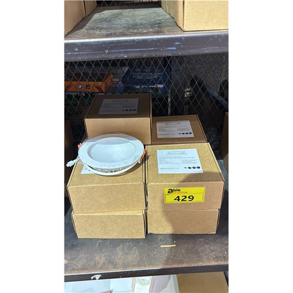 9 BOXES OF 6" 12W 4000K INDIRECT PANEL LIGHT