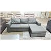 Image 2 : ROYAL FURNITURE SECTIONAL REVERSIBLE CHAISE CANADIAN MADE. 86.25L X 33.75W X 28H , CHAISE: 60L