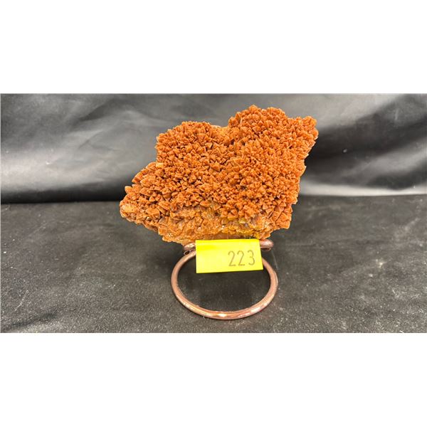 4.8" X 3.2" HONEY CALCITE SPECIMEN ON A STAND * RETAIL VALUE $800.00 *