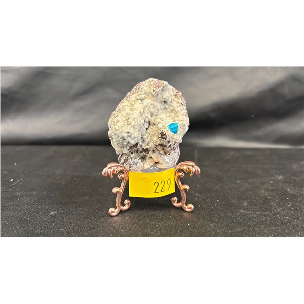 CAVANASITE SPECIMEN ON A STAND * RETAIL VALUE $1100.00 *