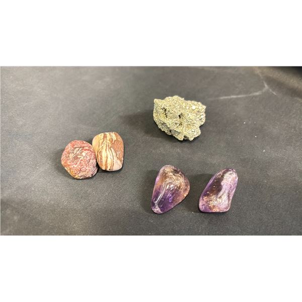 JASPER STONE, PYRITE STONE & AMENTERINE STONE