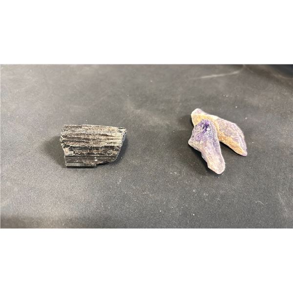 AMETHYST CHERRONE & BLACK TOURMALINE