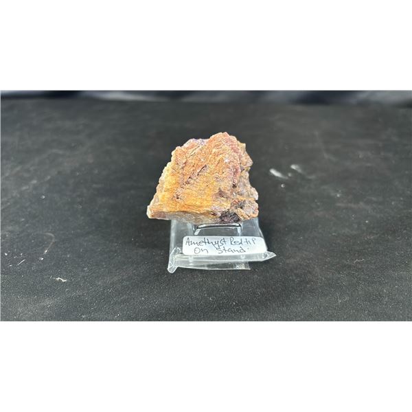 RED TIP AMETHYST ON A STAND