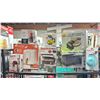Image 1 : SHELF OF ASSORTED ITEMS INCLUDING; HAMILTON BEACH 700W MICROWAVE OVEN, STARFRIT PANINI GRILL WITH