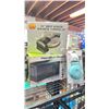 Image 2 : SHELF OF ASSORTED ITEMS INCLUDING; HAMILTON BEACH 700W MICROWAVE OVEN, STARFRIT PANINI GRILL WITH