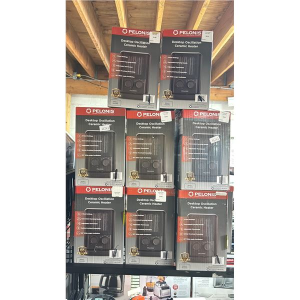 8 PELONIS DESKTOP OSCILLATION CERAMIC HEATER 1500W
