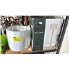 Image 2 : SHELF OF ASSORTED ITEMS INCLUDING; HOME TRENDS FLOOR LAMP, PEN + GEAR STRIP-CUT PAPER SHREDDER,