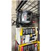 Image 3 : SHELF OF ASSORTED ITEMS INCLUDING: TORIN BLACK JACK 3 TON HYDRAULIC GARAGE JACK AND BLACK JACK 3