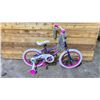 Image 3 : HUFFY BLUE/BLACK CHILDRENS BIKE WITH TRAINING WHEELS