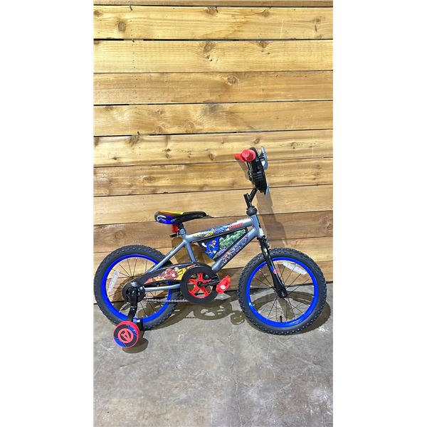 AVENGERS CHILDRENS BIKE WITH ONE TRAINING WHEEL