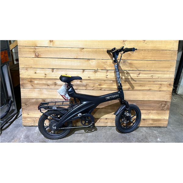 JETSON BLACK ELECTRIC BIKE *WORKING CONDITION UNKNOWN/PEDAL MISSING*