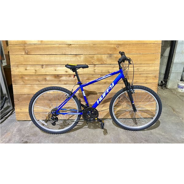 HUFFY BLUE 18 SPEED BIKE