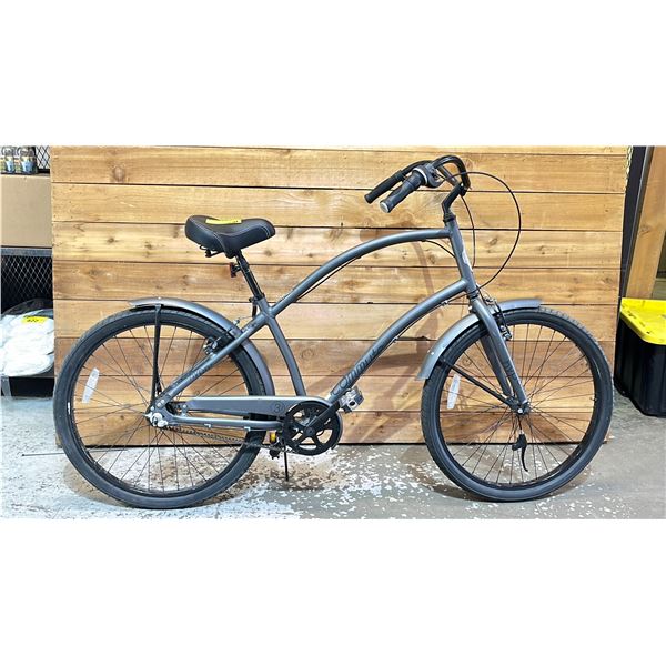 HYPER COMMUTE GREY SINGLE SPEED BIKE