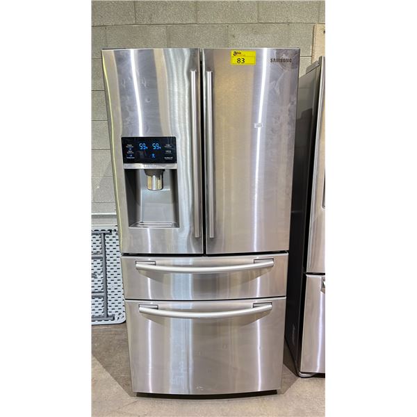 SAMSUNG STAINLESS STEEL RF25HMEDBSR 33"W REFRIGERATOR