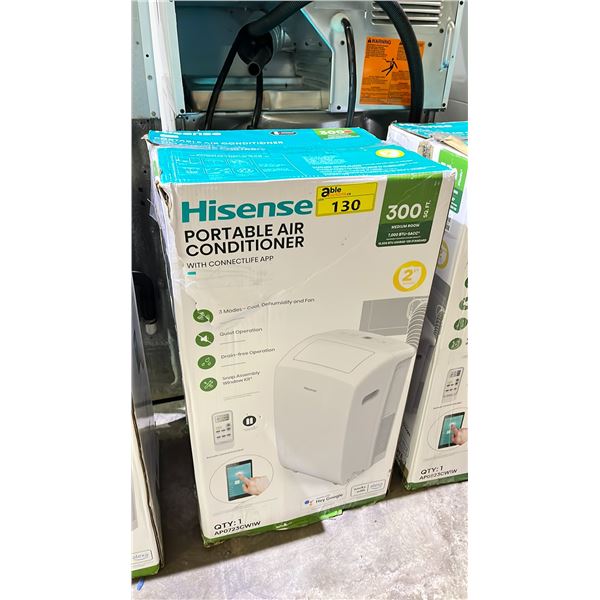 HISENSE 7,000 BTU PORTABLE AIR CONDITIONER FOR UP TO 300 SQ FT