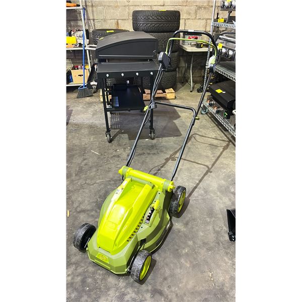 SUN JOE ELECTRIC LAWN MOWER *BATTERY NOT INCLUDED*