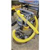 Image 2 : DEWALT STAINLESS STEEL 10 GALLON SHOP VACUUM WITH HOSE & ATTACHMENTS