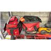 Image 2 : BATTERY BOOSTER PACK, MILWAUKEE TOOL BAGS WITH CONTENTS, RUBBER BOOTS & MORE