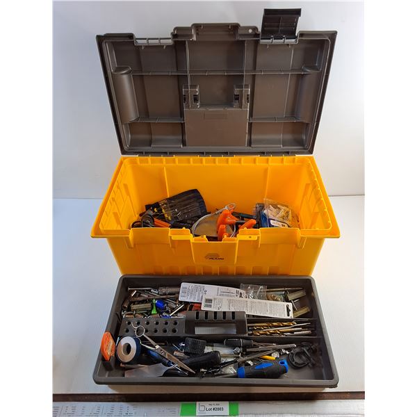 Plano Tool Box with Assorted Hardware and Tools