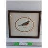 Image 1 : Framed Bird Drawing 11 x 10"