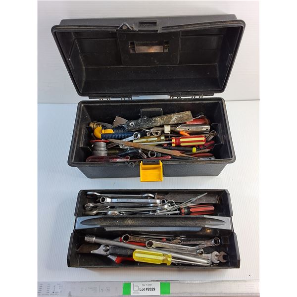 Black Tool Box with Various Tools