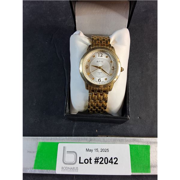 August Steiner Diamond Dial Quartz Watch - As Is