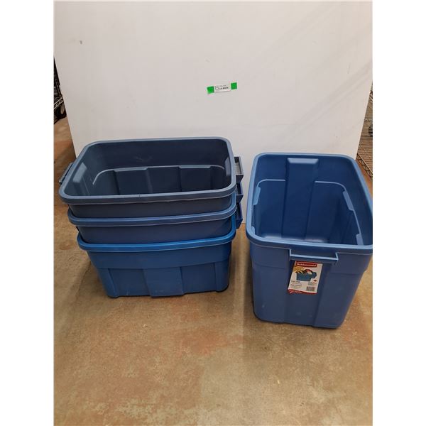 *(4) Plastic Totes - Cannot Ship