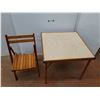 Image 1 : *Folding Table 30 x 30 x 27" and Folding Chair 31 x 18 x 18" - Cannot Ship