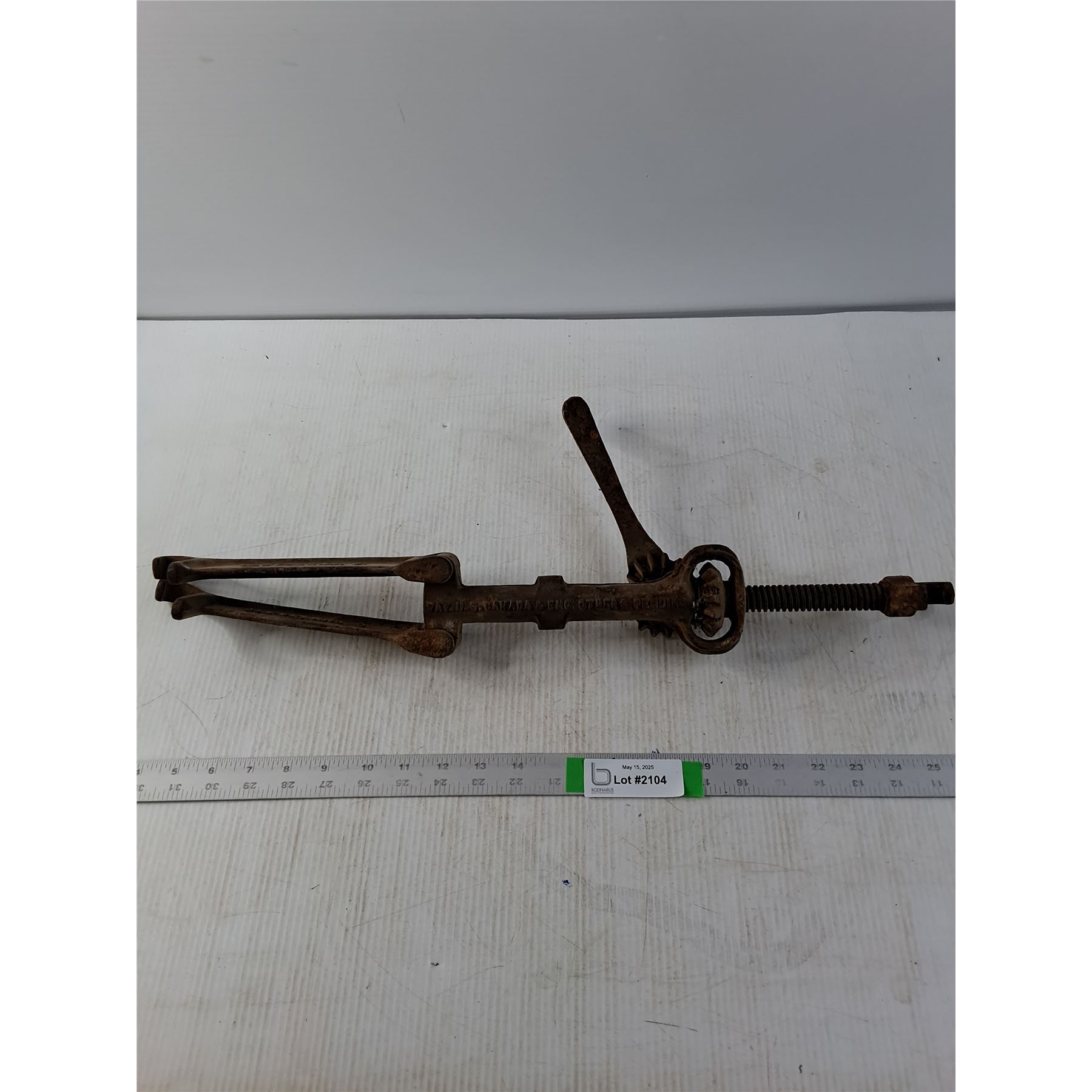 Old Cleveland Split Rim/Bead Breaker Tool - Bodnarus Auctioneering