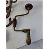 Image 2 : Antique Wrenches, Drill Brace and (2) Grub Hoe Heads