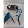 Image 3 : 1000W Heat Dish, Hose Hanger and (2) Hoe Implements