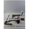 Image 1 : Grease/Caulking Guns, Oil Can, Air Blower, Hand Sander and Caulk