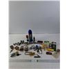 Image 1 : Sockets, Locks with Keys, Keys, Knife and Spark Plugs