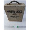 Image 1 : Weiser House Lock Template and Installation Kit