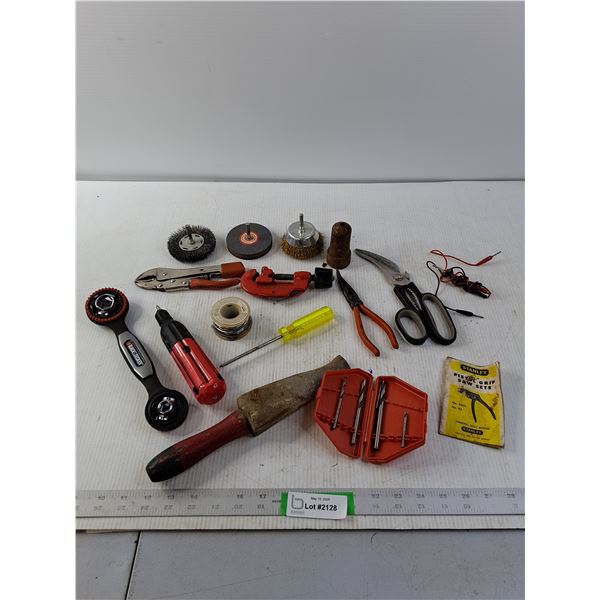 Pliers, Vice Grip, Grinder Attachments, Solder and Scissors