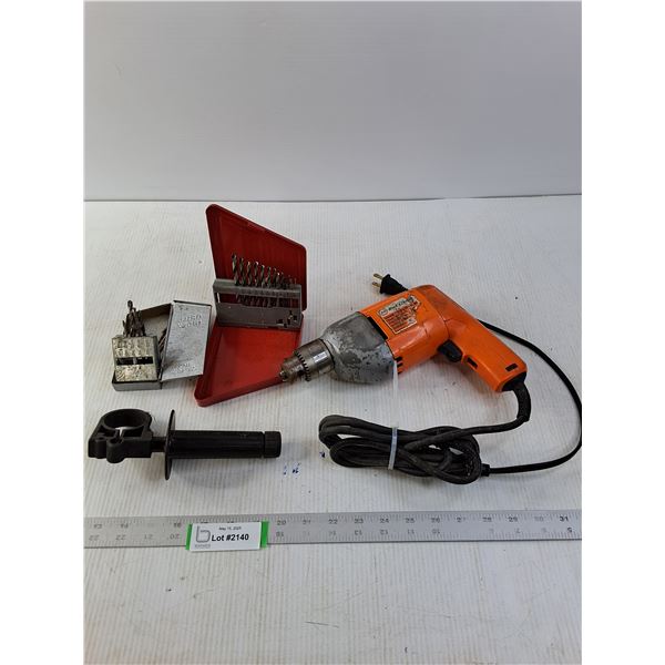 (2) Drill Indexes and A Black and Decker Corded Drill