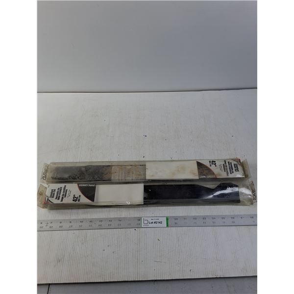 (2) Brand New Laser 42" Lawnmower Blades