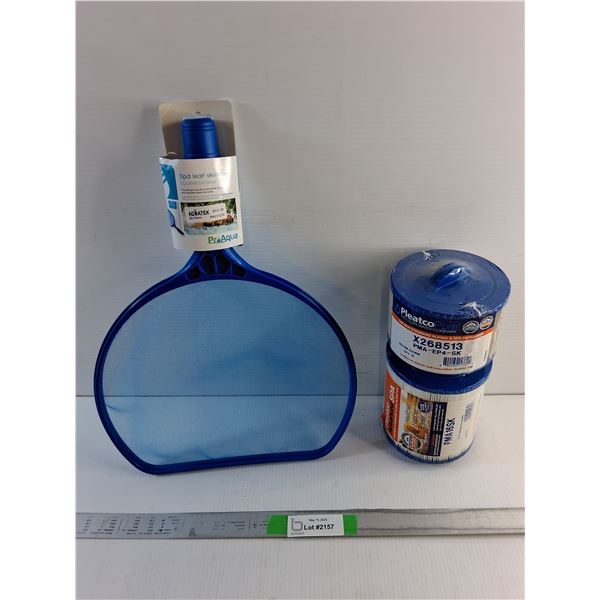Spa Water Filter and Spa Leaf Skimmer
