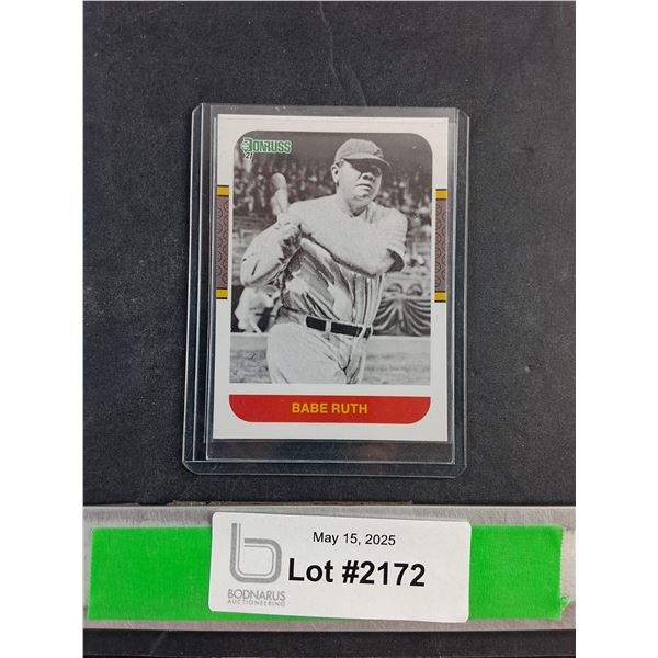 DonRuss Babe Ruth Baseball Card - Authenticity Not Guaranteed
