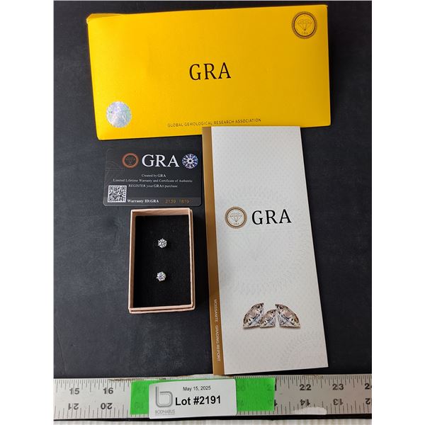 Moissanite Earrings, Cannot Authenticate