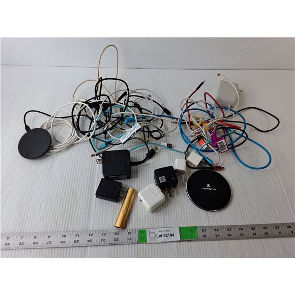 Miscellaneous Charging Cords- Untested & Power Blocks