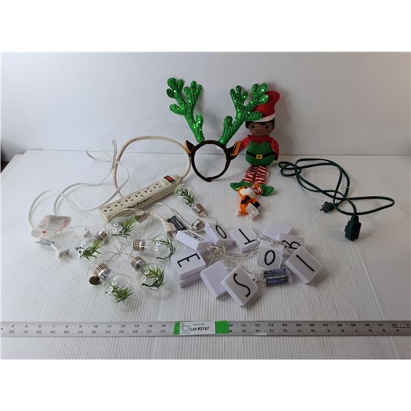 (3) Extension Cords/Power Bar, Christmas Decor