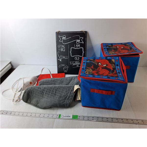 Spider-Man Fabric Totes, Heating Pad- Powers On, Photo Prop