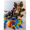Image 2 : Child Lot- Bottle Drying Rack, Stuffies, Mega Blocks, Misc.