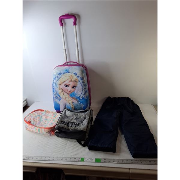 Frozen Rolling Suitcase-As Is, PC & Puma Lunchkits, Boys' George Skipants-4/5